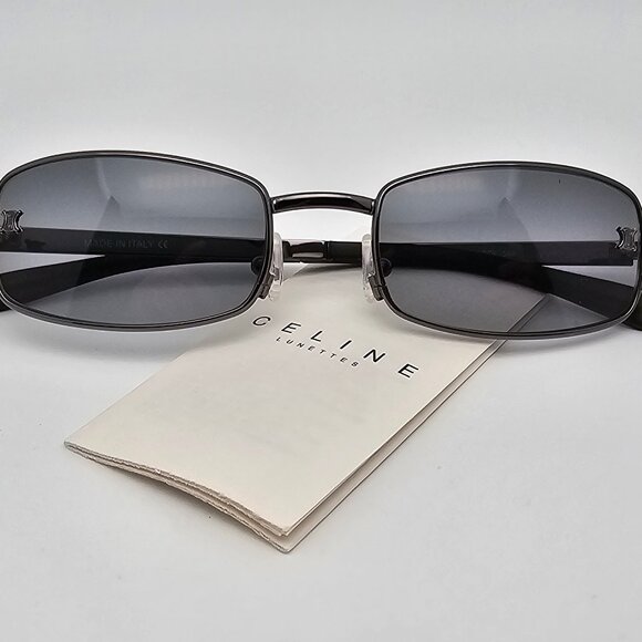 Celine SC1019 Col. 568 Gunmetal Frame Grey Gradient Lens Sunglasses Italy 51mm - Picture 1 of 16